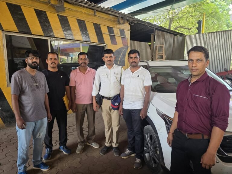 कापूरबावडी वाहतूक विभागाची धाडसी कारवाई